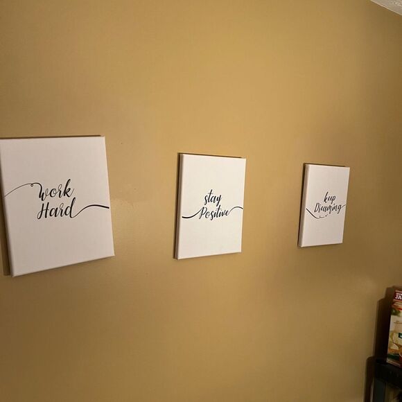 Other - 3 small canvas signs